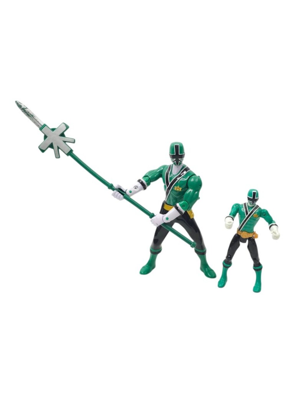 Bandai Power Ranger Samurai Green Ranger Action Figure Forest Spear Minifig Lot